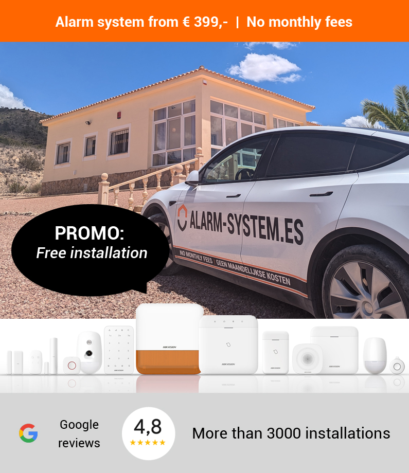 Alarmsystem Spain home EN01 Appointment Alarm system Spain no monthly fees